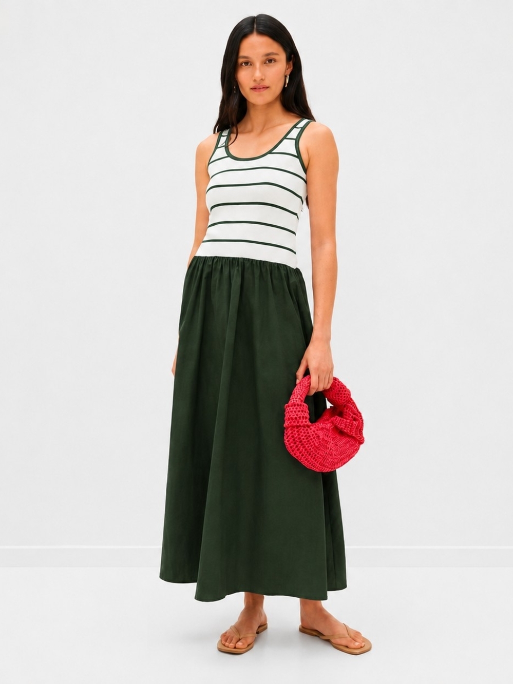 Striped Maxi Tank Dress